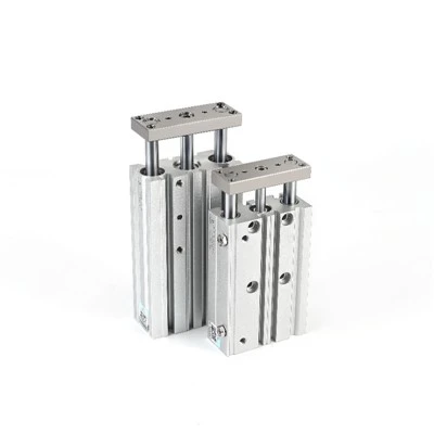 Styret kompakt pneumatisk cylinder